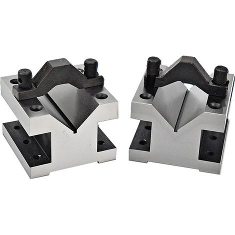 Paire de blocs en V assortis, pince serrage VEE, outil mesure, bricolage, précision assortie à 90 ° - (1/5)