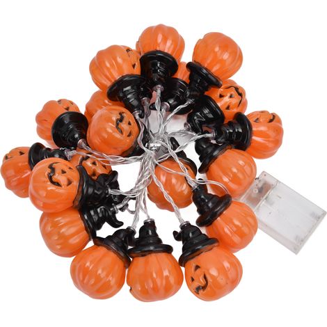 Guirlande Lumineuse Citrouille 20 LEDs 3M, 2 Modes pour Halloween Décoration Fête Maison (1/5)