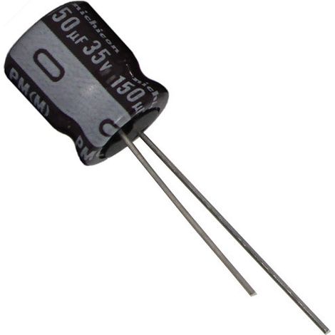 Condensateur électrolytique 150uf 35v 105º 8x11 Rd 150mf35v105