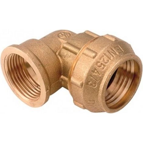 Codo Latón Rosca Hembra Polietileno  Medidas  Accesorios Fontanería: 20-1/2"