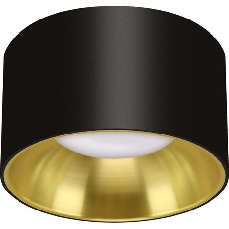 Schwarze und goldene dekorative Ring-Deckenleuchte Panama GU10 35W IP20 Ideus 04272 (1/2)