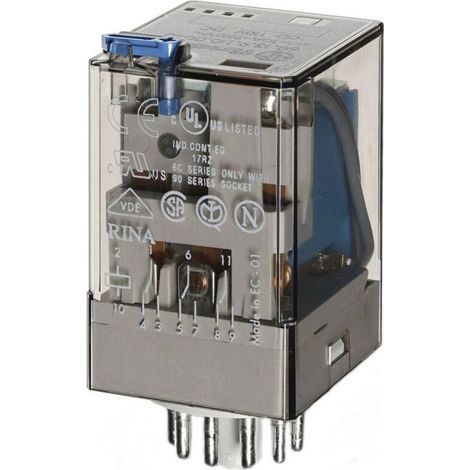Finder 60.13.9.012.0040 Steckrelais 12 V/DC 10 A 3 Wechslerkontakte (RT) 1 Stück (1/3)