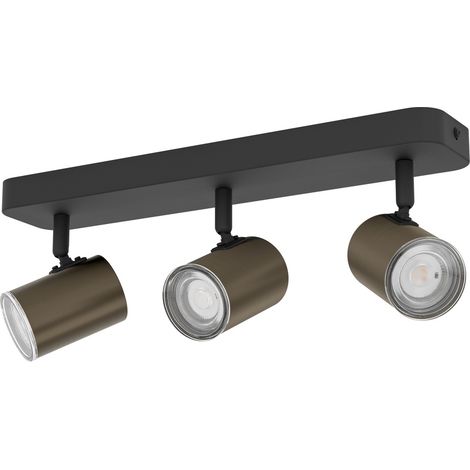Projecteurs de salle de bain Consuma 1 3x GU10 - noir avec bronze - 300589 (1/3)