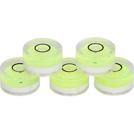 MINKUROW 5pcs Livella A Bolla 15mm Bub Livella A Bolla Mini Strumento Di Misurazione Rotondo Per La Calibrazione Della Scala Orizzontale, Bilancia Elettronica, Piattaforma Della Fotocamera (1/5)