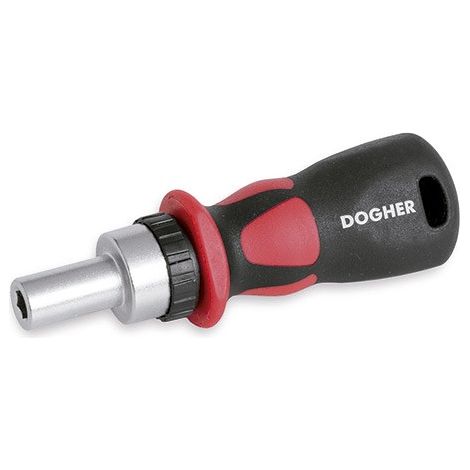 Kurzer Ratschenschraubendreher für 1/4" Bits  DOGHER 343-006