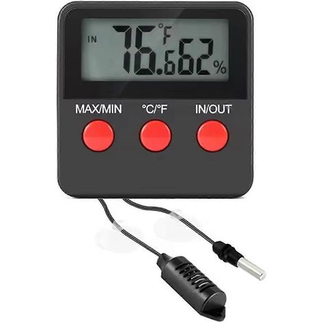 Thermomètre et hygromètre pour terrarium, thermomètre pour reptiles. (1/5)