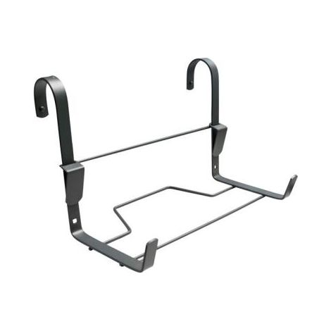 Support per fioriera con gancio in ferro piatto 35x14cm antracite - Louis Moulin