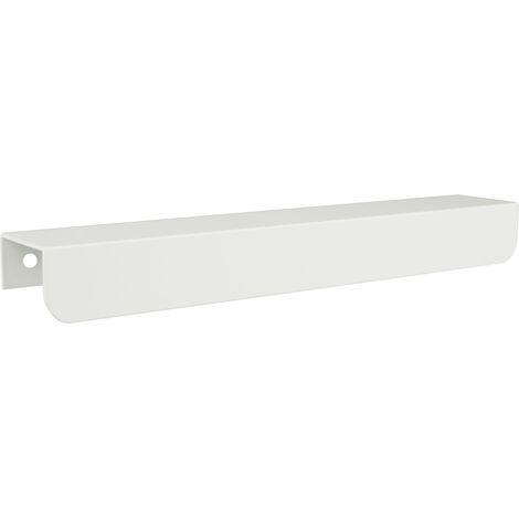 Maniglia per mobili UA07 bianca con bordi arrotondati, 212 mm, per armadietti da 32/52 pollici. (1/5)