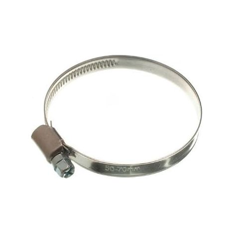 Lot de 100 colliers de serrage en acier BZP 50 mm à 70 mm (1/2)