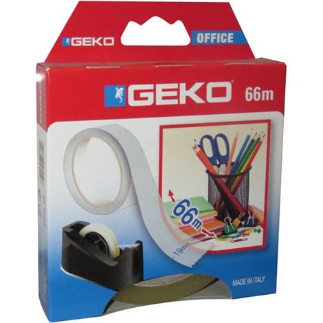 Transparenter Klebeband für Büroabroller 19mm x 66m - Geko