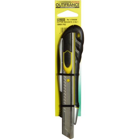 Cutter 18 mm di sicurezza 2 in 1 Outifrance