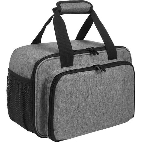 Sacoche de transport pour peinture acrylique rangement pour flacons tubes et pinceaux (1/5)