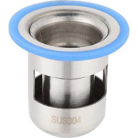 Bonde de douche de sol en acier inoxydable avec couvercle désodorisant épaissi pour une salle de bain propre (grand modèle 304 court) (1/4)