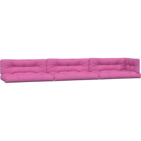Maison Exclusive - Palettenkissen 7-tlg. Rosa Stoff