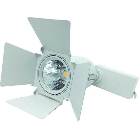 TrAdE Shop Traesio - Faro Faretto Cob Led Binario Snodabile Luce Fredda Calda Naturale Soffitto 30w - -Bianco Naturale -