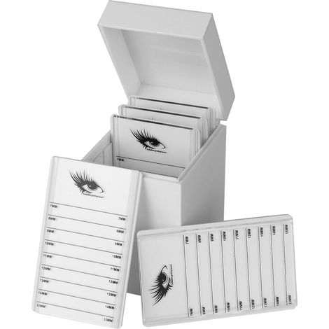 Boîte de rangement à 5 niveaux pour extensions de cils, présentoir pour faux cils, organisateur de maquillage (1/5)