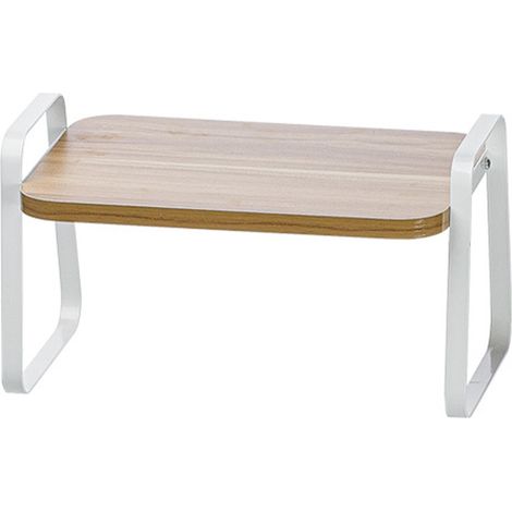 Set de rangement en bois et métal empilable pour comptoir, étagère diviseuse de placard, petite étagère domestique (1/5)