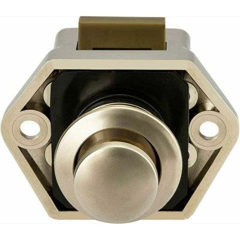 YMYNY Bouton Poussoir Loquet pour Camping-Car - Fermeture Porte Placard RV Caravane, Lot de 5 (Nickel)