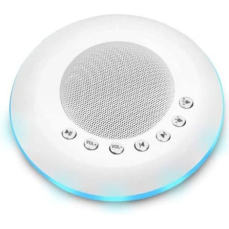 White Sounder, Suitable for Babies and Adults, 28 Sounds, Night Light Function, USB Powered, White