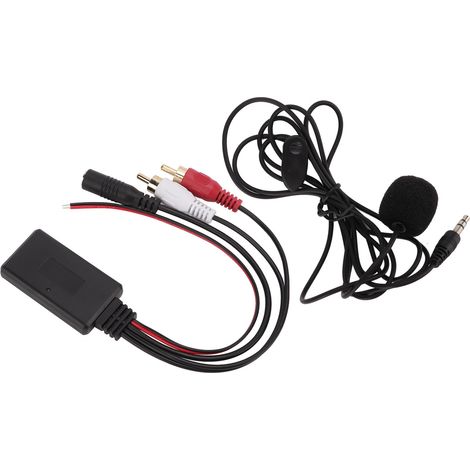 Bluetooth 5.0 Funkmodul für Autos mit 1,5 m Kabel, Freisprecheinrichtung, eingebautem Mikrofon für Clarion Autoradios, 2 RCA-Audioanschlüsse (1/5)