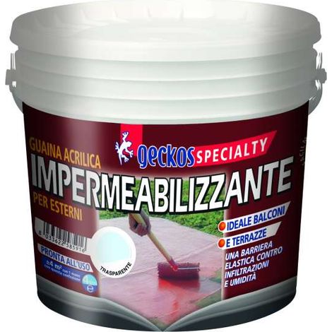 Geckos Guaina Acrilica Impermeabilizzante - Trasparente - 4L