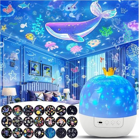 LED-Nachtlicht-Sternenhimmelprojektor für Kinder – 21 Filme, 20 Lieder, 3 Lichtfarben – Ideal als Geschenk (1/5)