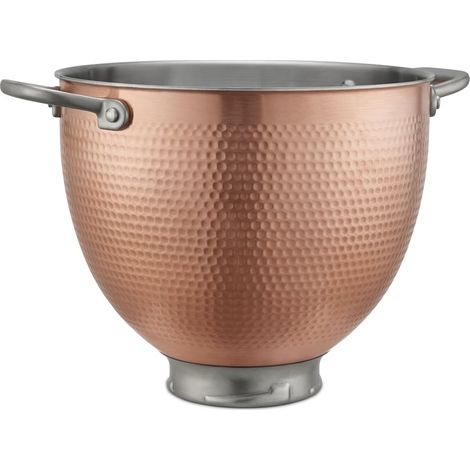 Ciotola decorativa KitchenAid Artisan 5 in acciaio inox da 4,8 litri, colore: rame martellato. (1/4)