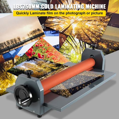 Laminoir à froid manuel 750 mm 29.5 pouces pour vinyle photo montage machine de pelliculage à rouleau (1/5)