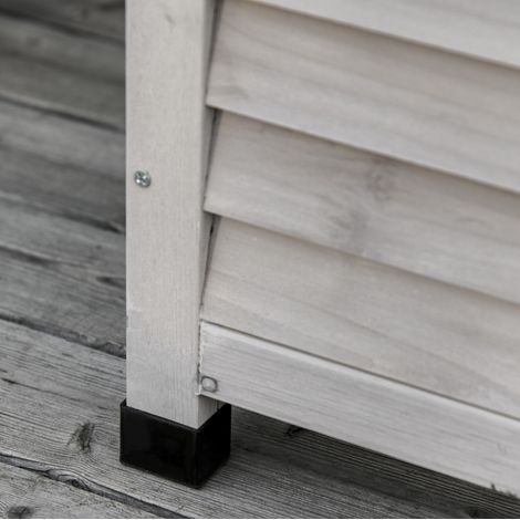 Aufbewahrungsmöbel Schrank Aufbewahrung 127 cm Holz HAVRYA (1/4)