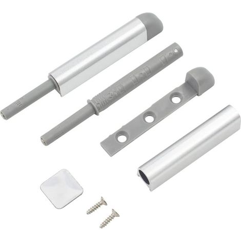 2 Pièces Aimant Poussoir Porte Argenté Placard Loquet Magnetique Loquets à Poussoir Magnétiques Poussoir Placard Fermeture Magnétiques pour Armoire (1/5)