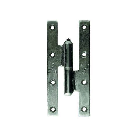Paumelle PICARDE 160X70mm gauche – Acier brut pour portes lourdes – Installation simplifiée avec lames chanfreinées – Charge maximale élevée – Faure Et Fils (1/6)