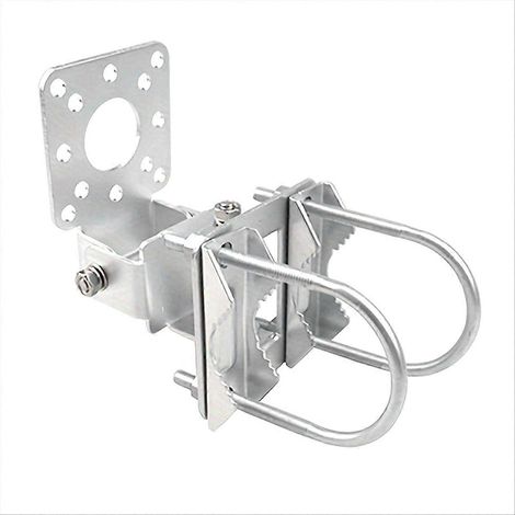 Support de fixation pour antenne AP Bridge, pince de serrage, support de montage fixe, support de poteau multifonction, angle réglable (1/5)