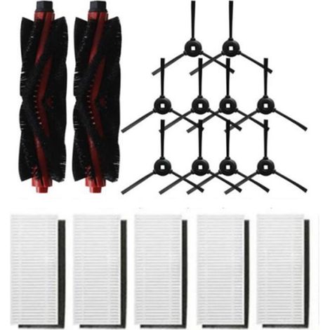 Kit d'accessoires de 17 pièces pour aspirateur robot Lefant M301, M201, M501-A et T800 : filtre, brosse principale et brosses latérales.-AquaForge (1/5)