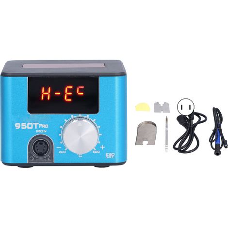 Station de soudage électrique mini 950T PRO 75W 200-500℃ AC100-240V prise US, fer à souder en alliage d'aluminium (1/5)