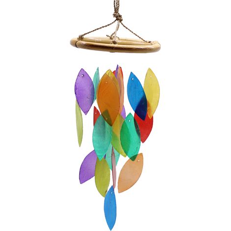 Feuille arc-en-ciel et goutte de bambou- Vendu par 1 (1/3)