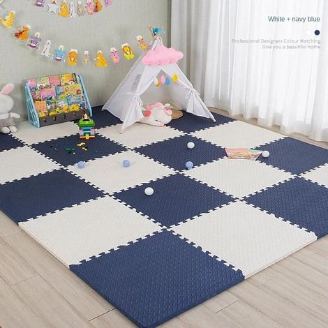 Tapis de jeu en mousse EVA 20 pièces, tapis de jeu pour ramper, tapis de jeu, tapis de protection non toxique, sans odeur pour bébé, 30 x 30 x 1 cm