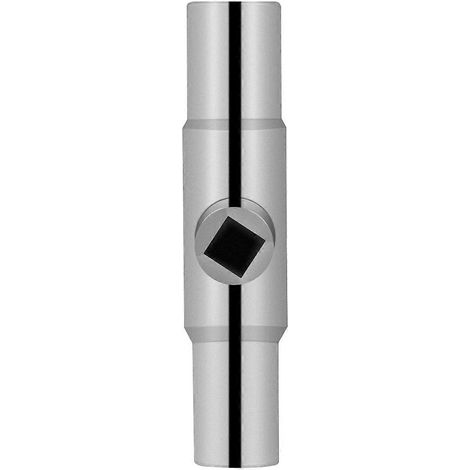 Clé à évier professionnelle et multifonctionnelle 1/4", 9/32", 5/16" et 11/32" pour tuyaux d'eau et d'égout (argentée) (1/5)