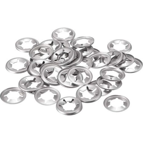 – Rondelle à dents M8 – Acier inoxydable 304 – Diamètre externe 15mm, interne 7.4mm – Lot de 40 pièces pour machines industrielles - 40pcs (1/3)
