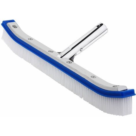 ALLIANDISBrosse de piscine 46 cm – Poils durs en PVC pour nettoyage efficace – Tête de raccordement en aluminium résistante à la corrosion (1/4)