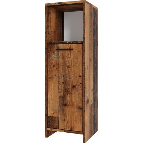 Mobiletto bagno Kiko, Rovere rustico, 30 x 95 cm, Vicco