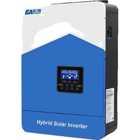 Inversor solar fuera de la red, salida de onda sinusoidal pura, opciones de carga eficientes, 4,2 kW 24 V WiFi (1/2)