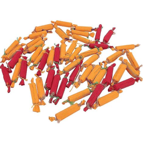 50 jouets à mâcher pour animaux de compagnie, couleurs vives, en forme de bonbons, jouets de recherche de nourriture, jouets interactifs pour réduire l'anxiété des chinchillas, lapins et hamsters, tai (1/5)