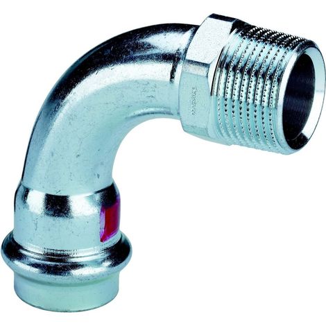 feuille Viega Prestabo 558468 42 mm x R 1 1/2, 90 degrés, acier non allié, SC-Contur, polygonale (1/3)