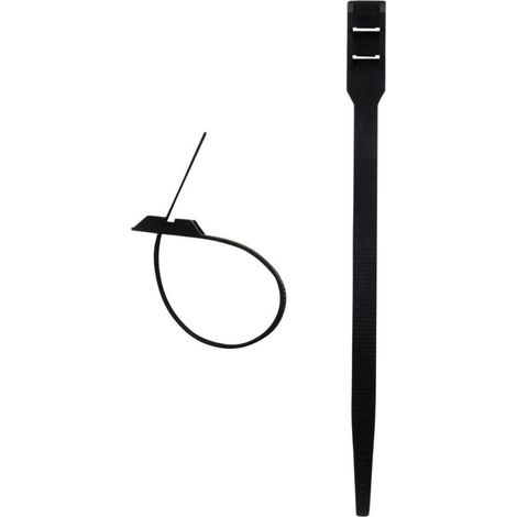 Packung mit 100 Kabelbindern, 9 x 180 mm – Schwarz –