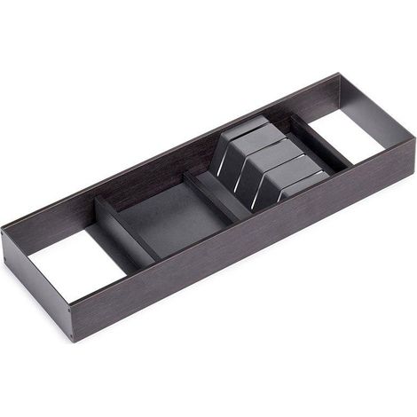 Emuca Orderbox porta-cuchillos gris antracita 150x470 mm