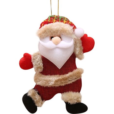 Pendentif de poupées en peluche, ornement d'arbre de noël, pour la décoration (1/5)