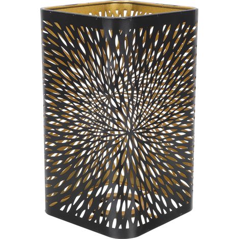 Abat-jour - Métal Noir - Maille Percée - Pour Lampe Sur Pied ou Chevet - Fixation Par Pince ou Suspension - Unité (1/5)