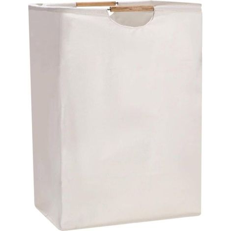 Faltbarer Wäschekorb 40 x 56 x 27 cm, großes Fassungsvermögen, aus Oxford-Gewebe mit Holzgriff, PZCC Wäschekorb (1/4)