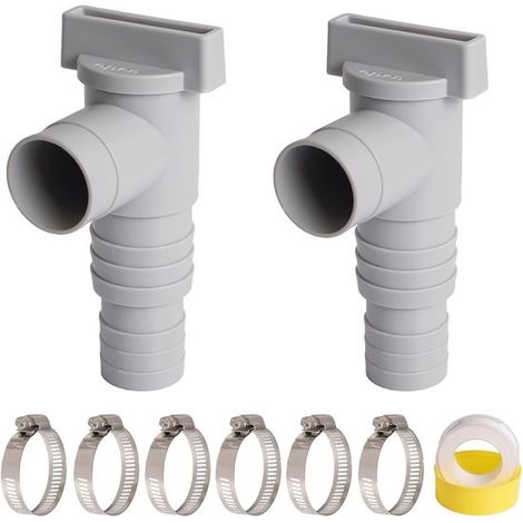 Vannes d’arrêt pour piscine 9 pièces – Robinets de fermeture compatibles Intex Bestway et PoolSun – Pièces de rechange pour piscine hors sol et entretien de pompe de filtration (1/5)