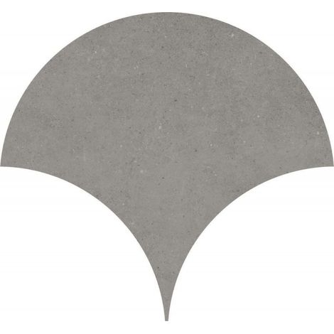 Alle Carrelage - Carrelage sol / mur forme écaille de poisson grand format effet béton gris anthracite NASSAU TULUM GRAFITO - Vendu par boîte de 0,62 m²